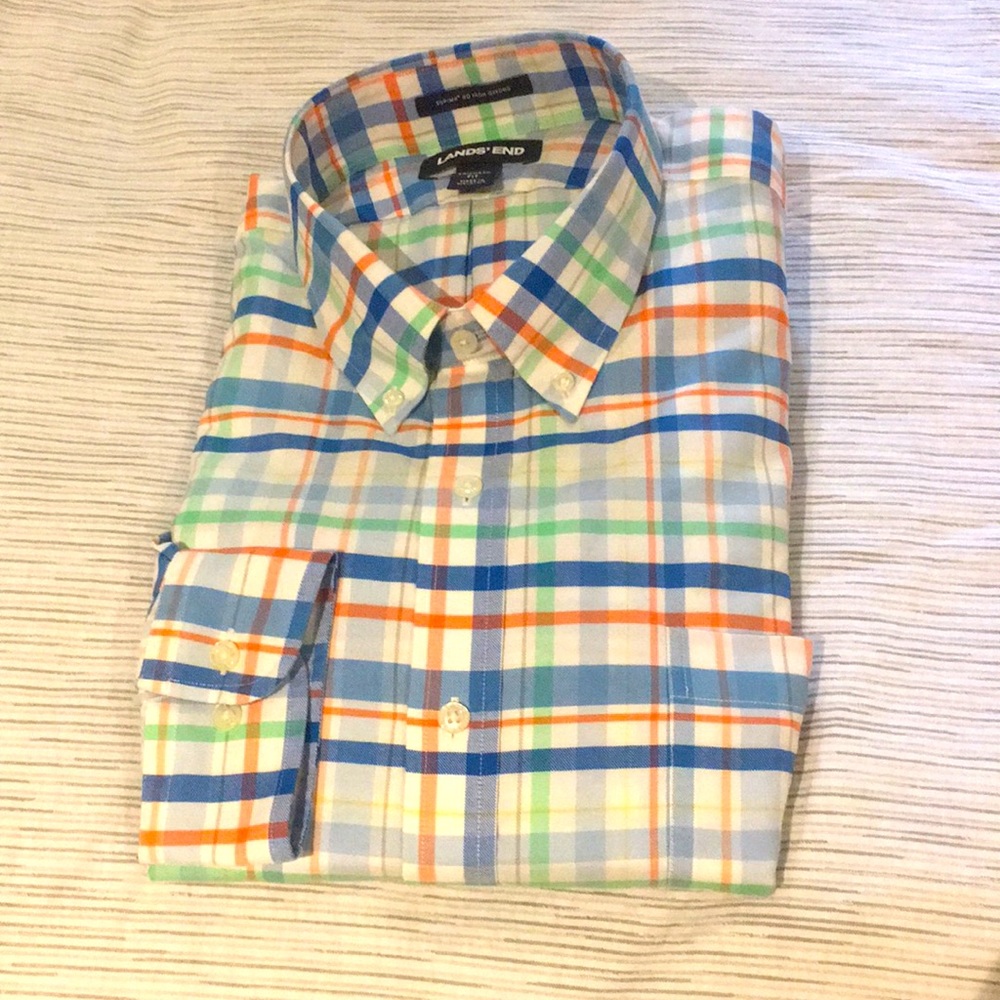 New Lands End Men’s Long sleeve Shirt